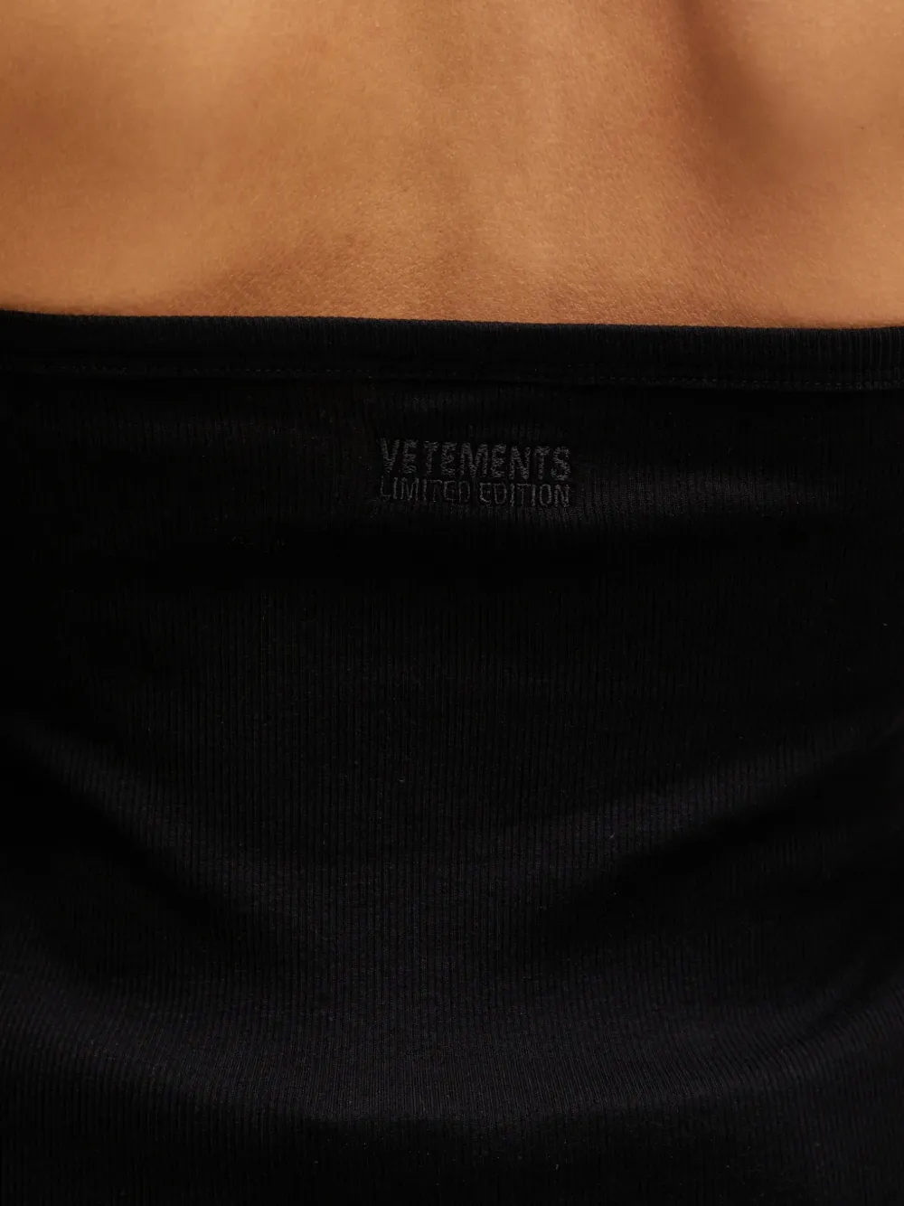 VETEMENTS Mouwloze haltertop Zwart