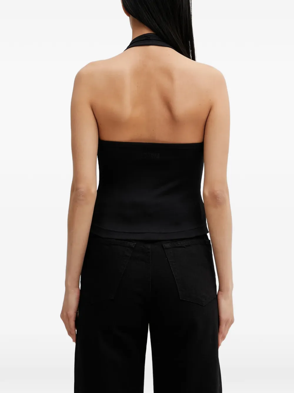 VETEMENTS Mouwloze haltertop Zwart