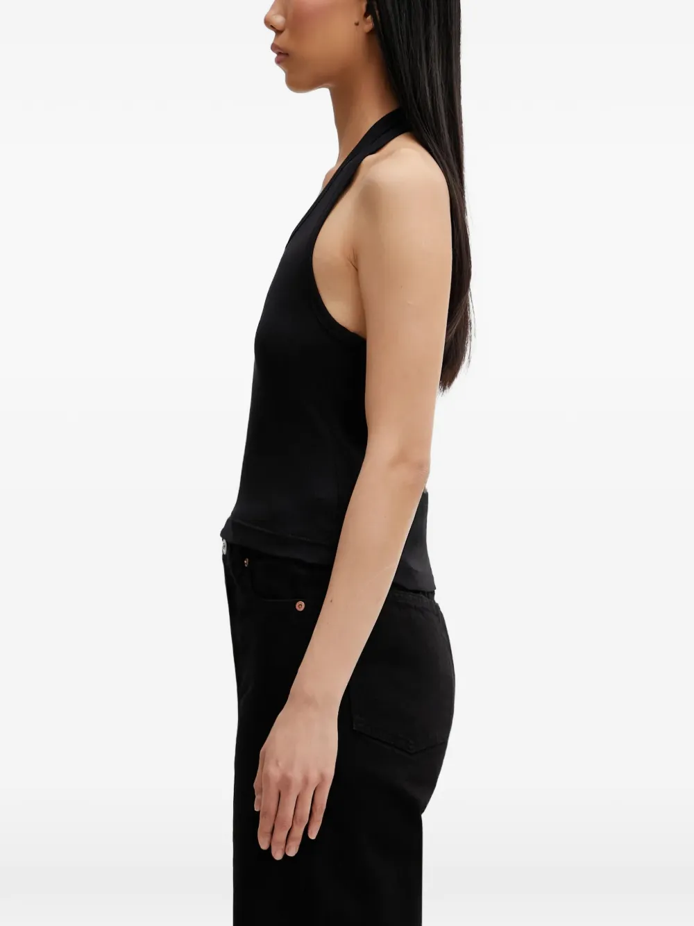 VETEMENTS Mouwloze haltertop Zwart