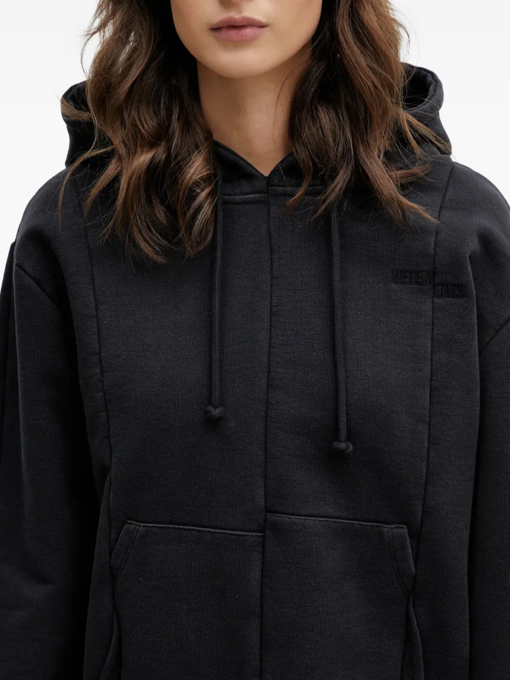 VETEMENTS Hoodie met trekkoord Zwart
