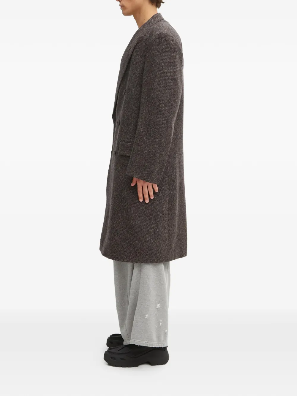  Wales Bonner Mayfair Double-breasted Coat - Brown 