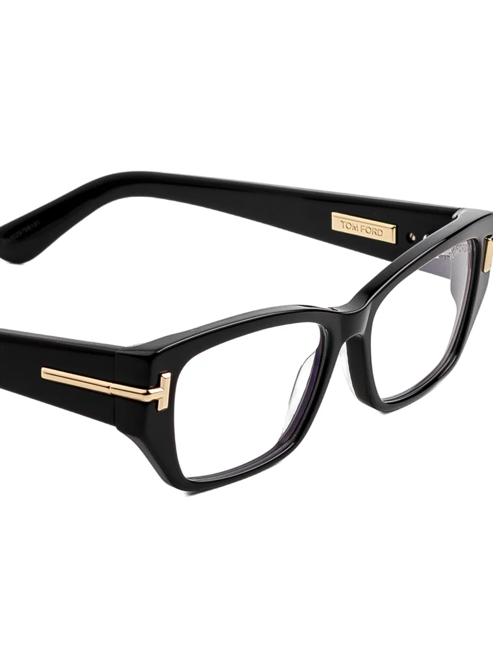 TOM FORD Eyewear Bril met geometrisch montuur Zwart