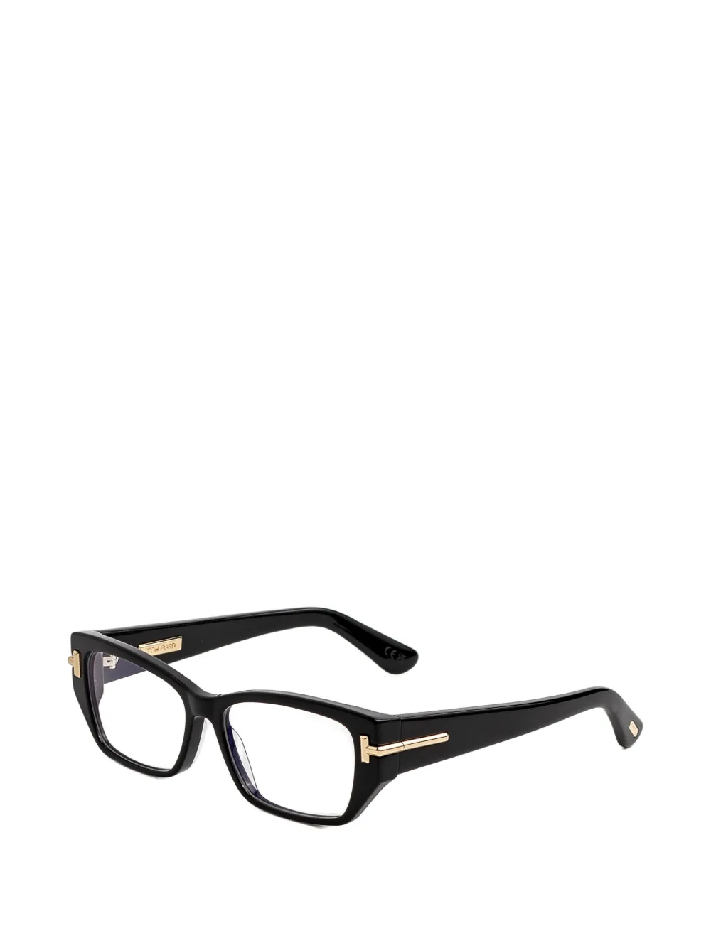 TOM FORD Eyewear Bril met geometrisch montuur Zwart