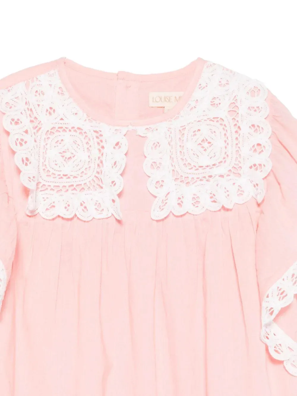 LOUISE MISHA KIDS Haida jurk met kanten kraag Roze