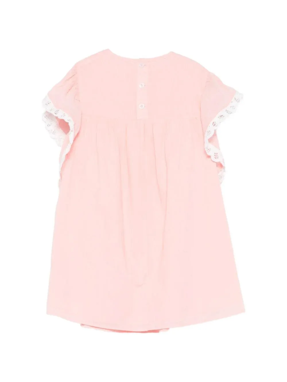 LOUISE MISHA KIDS Haida jurk met kanten kraag Roze
