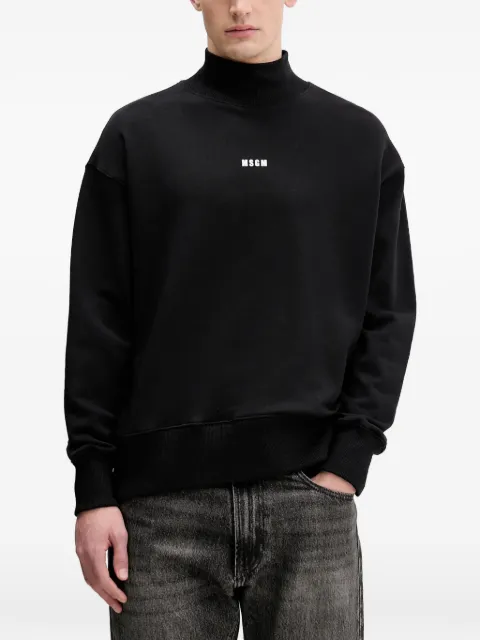 MSGM roll-neck logo-detail sweater
