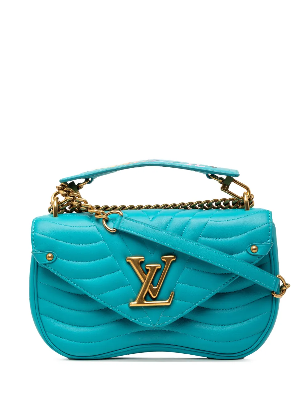 Louis Vuitton Pre-Owned 2018 New Wave Chain Bag MM satchel - Blu