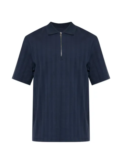 SAMSOE SAMSOE zip cotton polo shirt