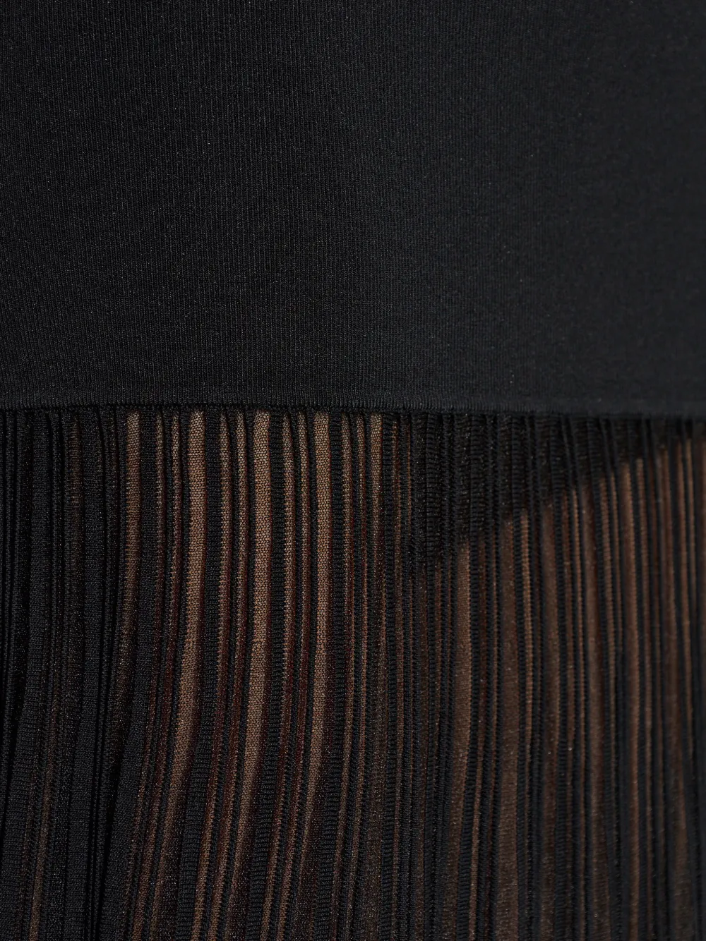 Michael Kors Off-shoulder jurk met doorzichtig vlak Zwart