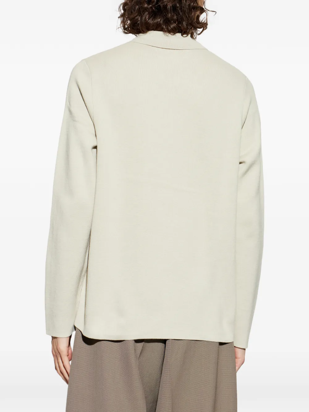 SAMSOE Poloshirt met rits Beige