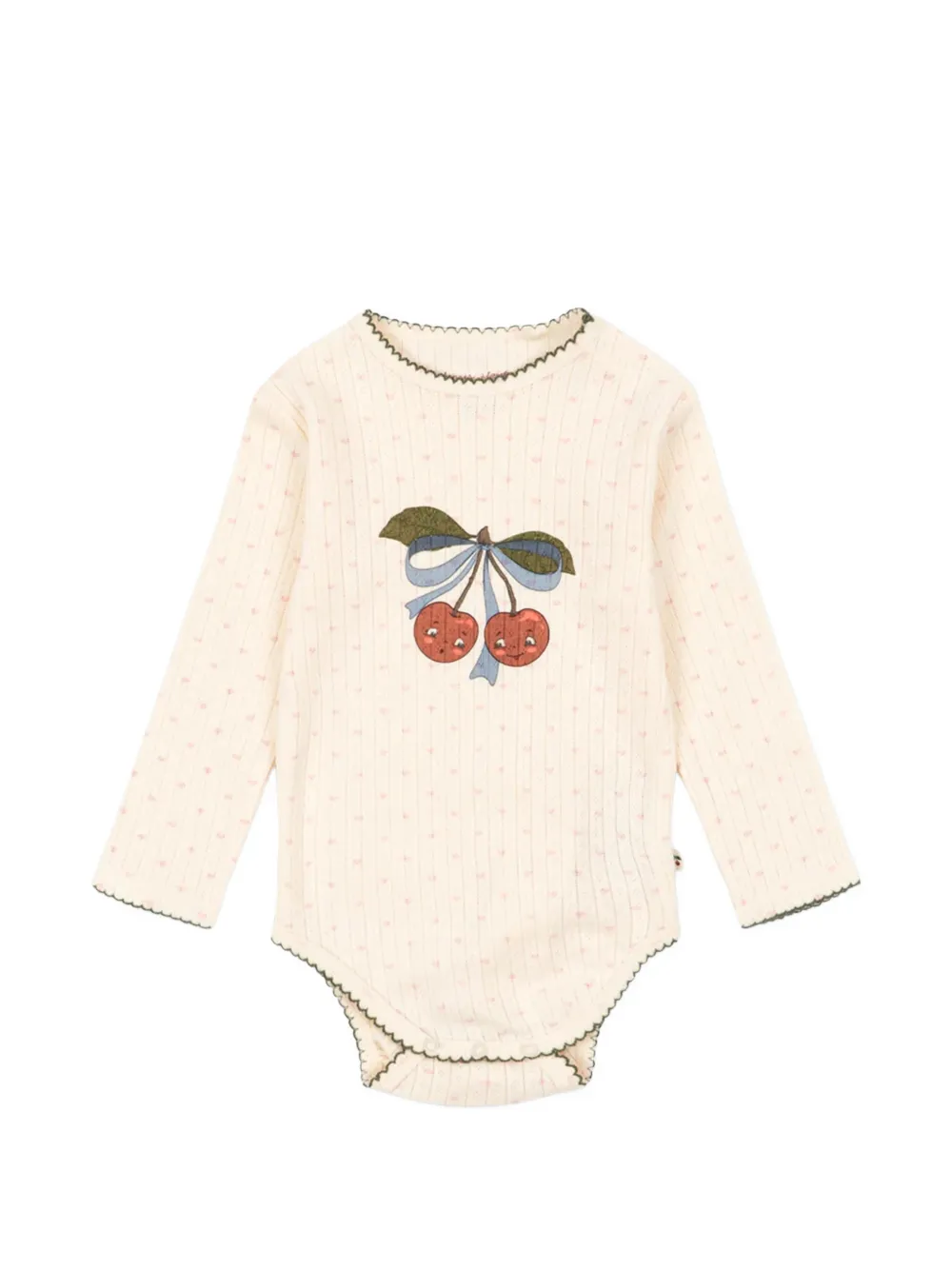 Konges Sløjd cherry-print bodysuit - Toni neutri