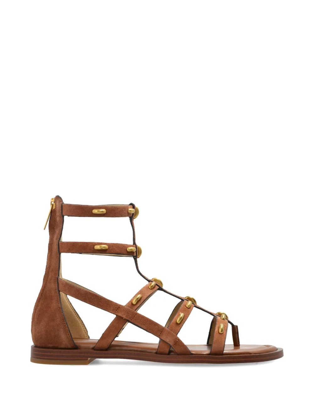 Michael Kors Sandalen met studs en bandjes Bruin