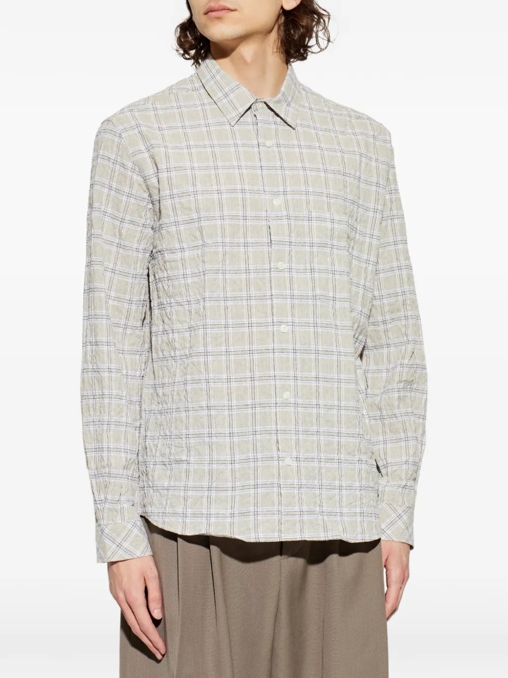 Samsoe Samsoe Checked Shirt - Neutrals 