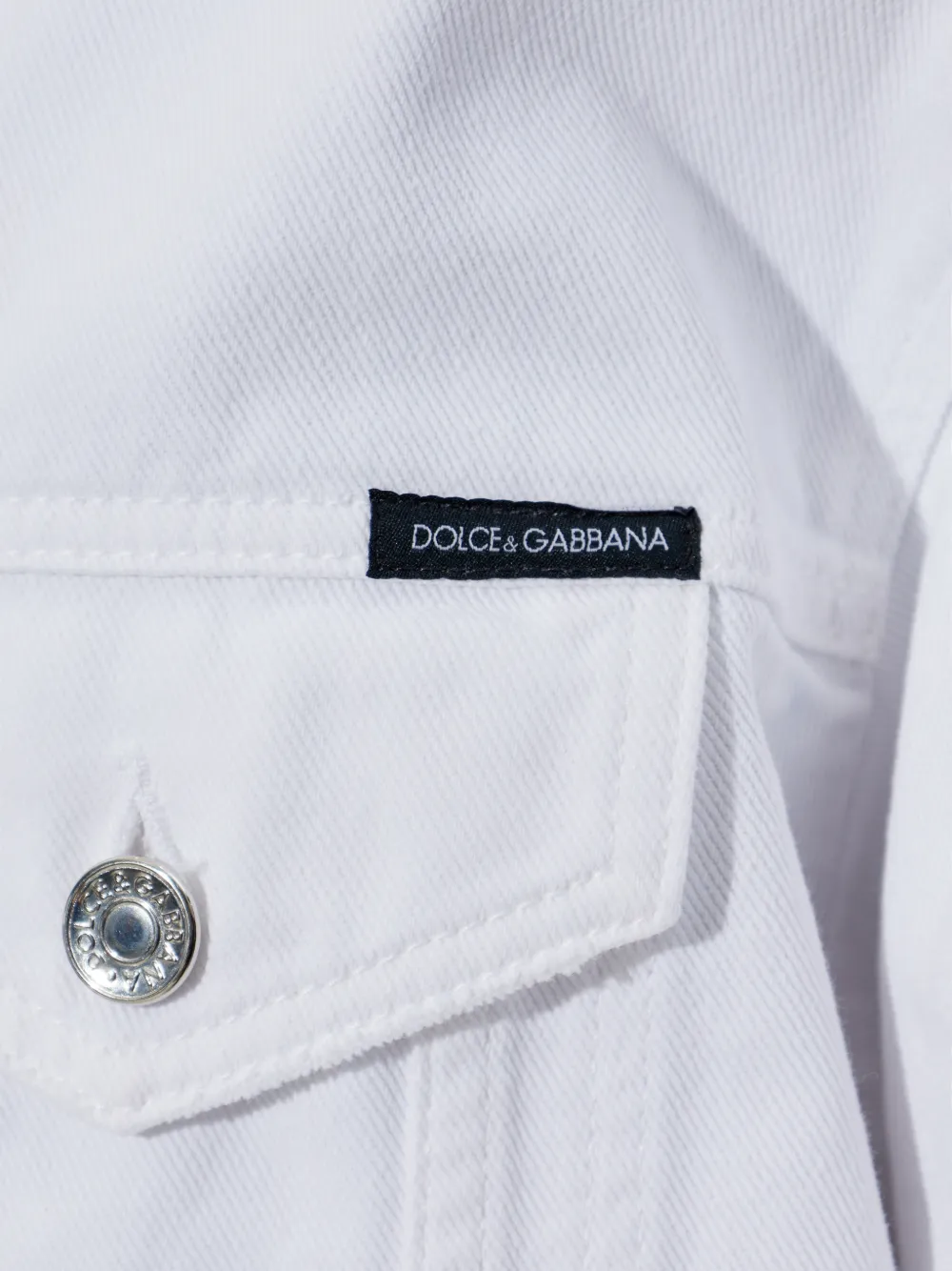 Dolce & Gabbana Spijkerjack Wit