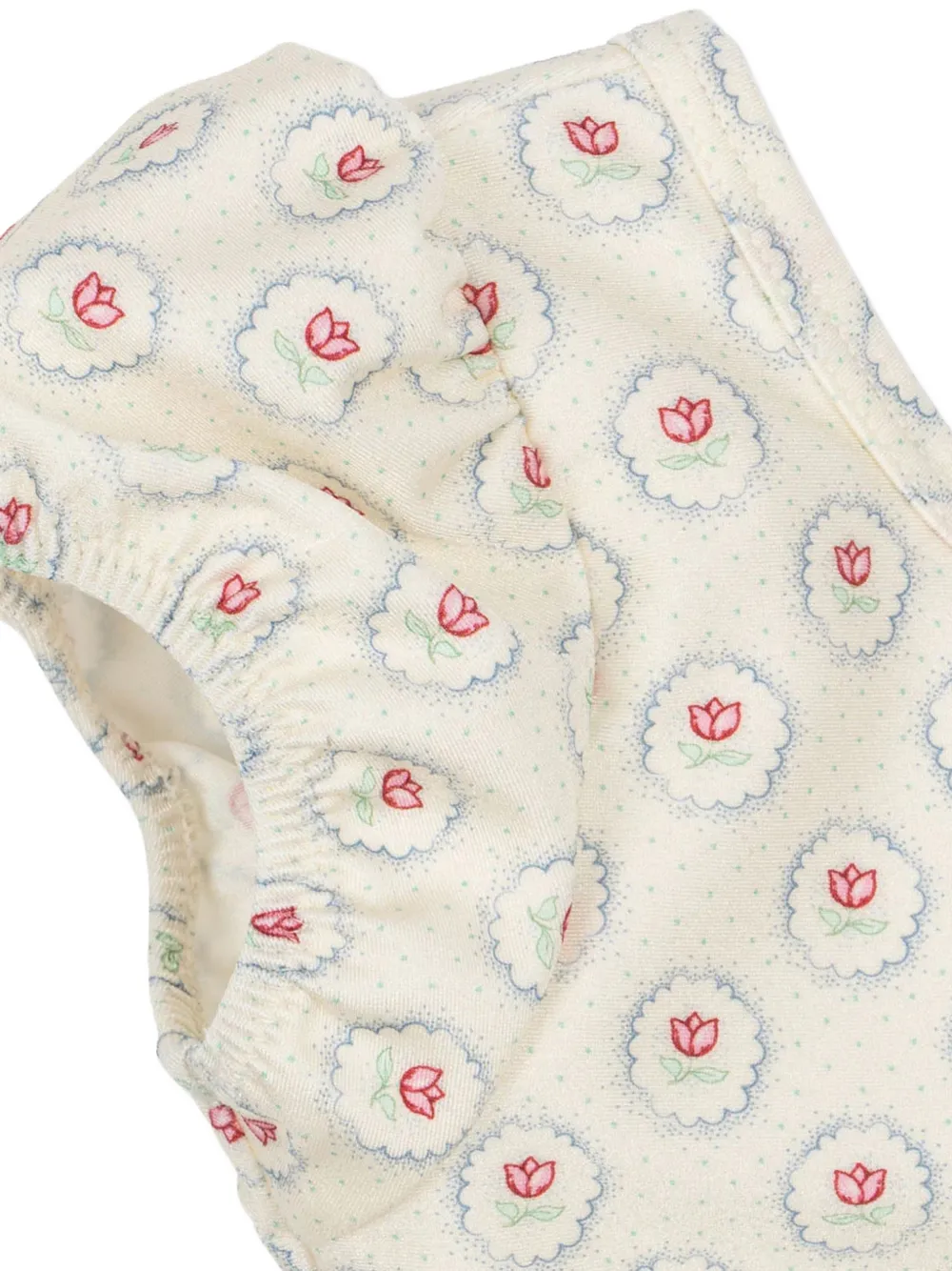 Konges Sløjd Badpak met bloemenprint Beige