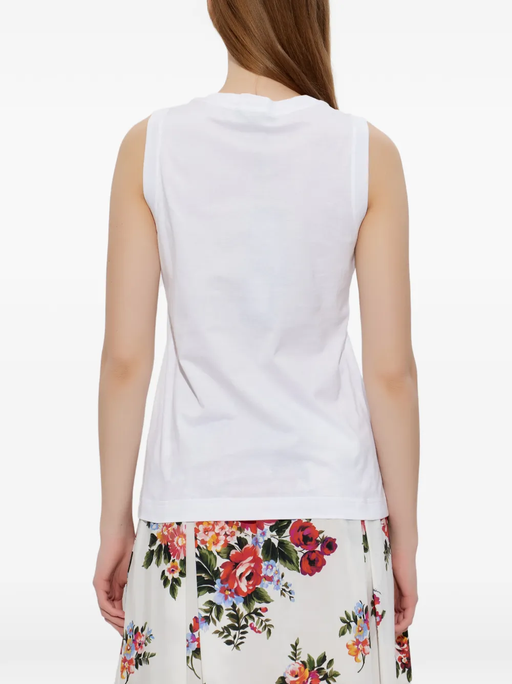 Dolce & Gabbana Tanktop met logodetail Wit