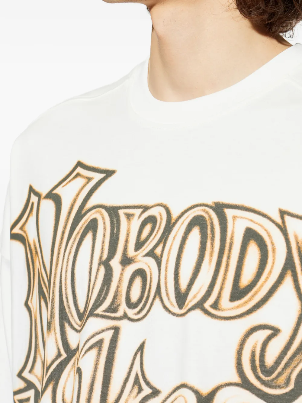PDF T-shirt met grafische print Beige