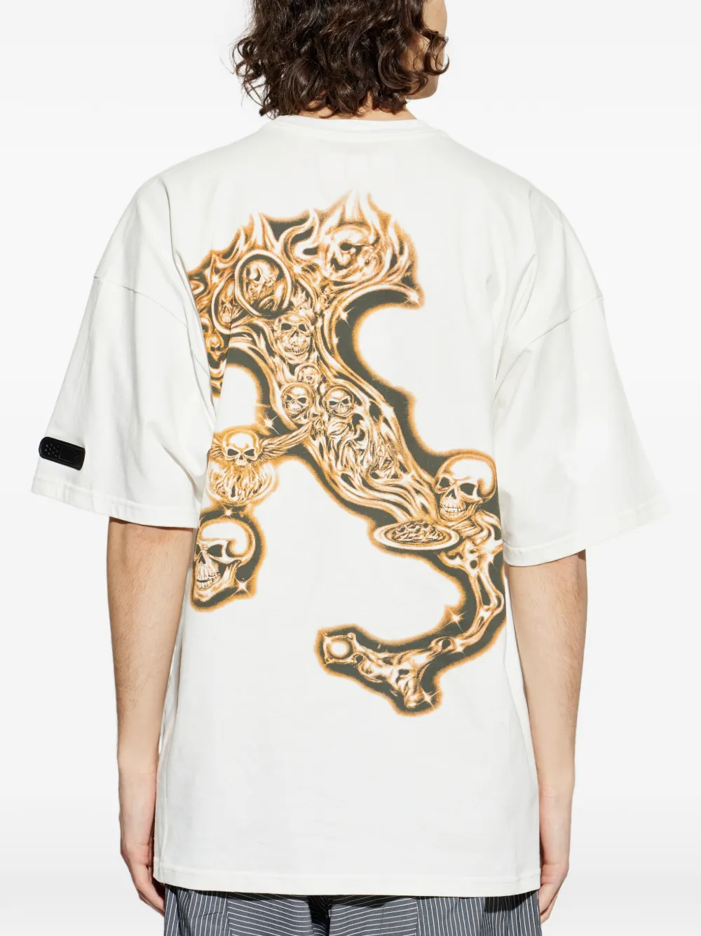 PDF T-shirt met grafische print Beige