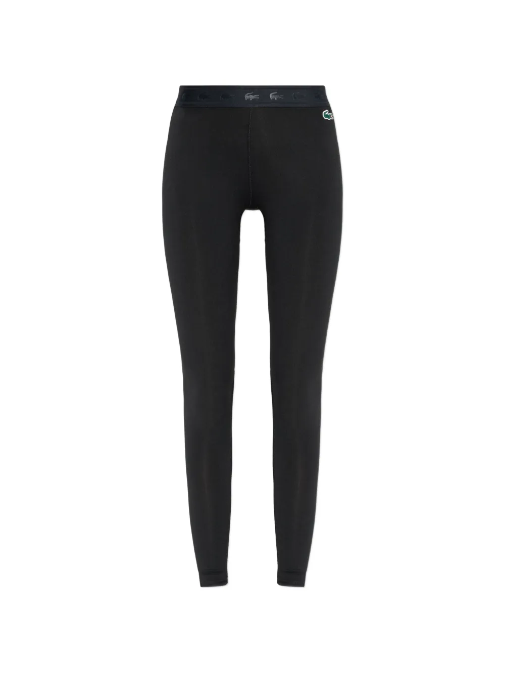 Lacoste logo-waistband leggings - Black