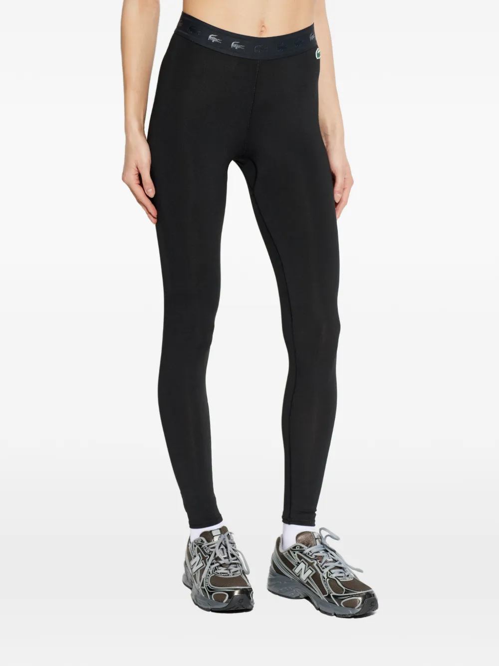  Lacoste Logo-waistband Leggings - Black 
