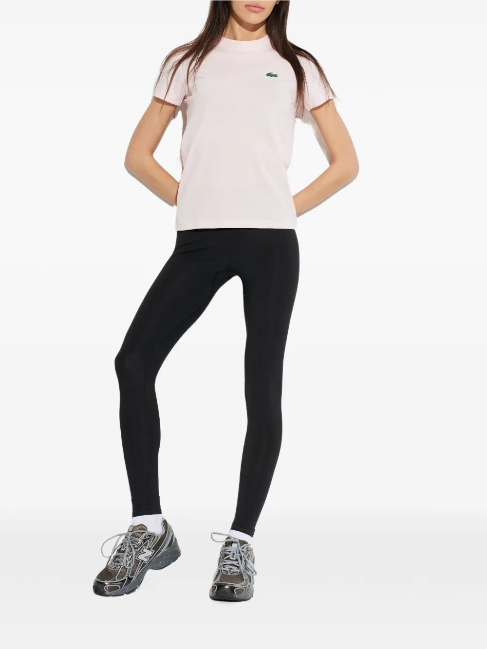  Lacoste Logo-waistband Leggings - Black 