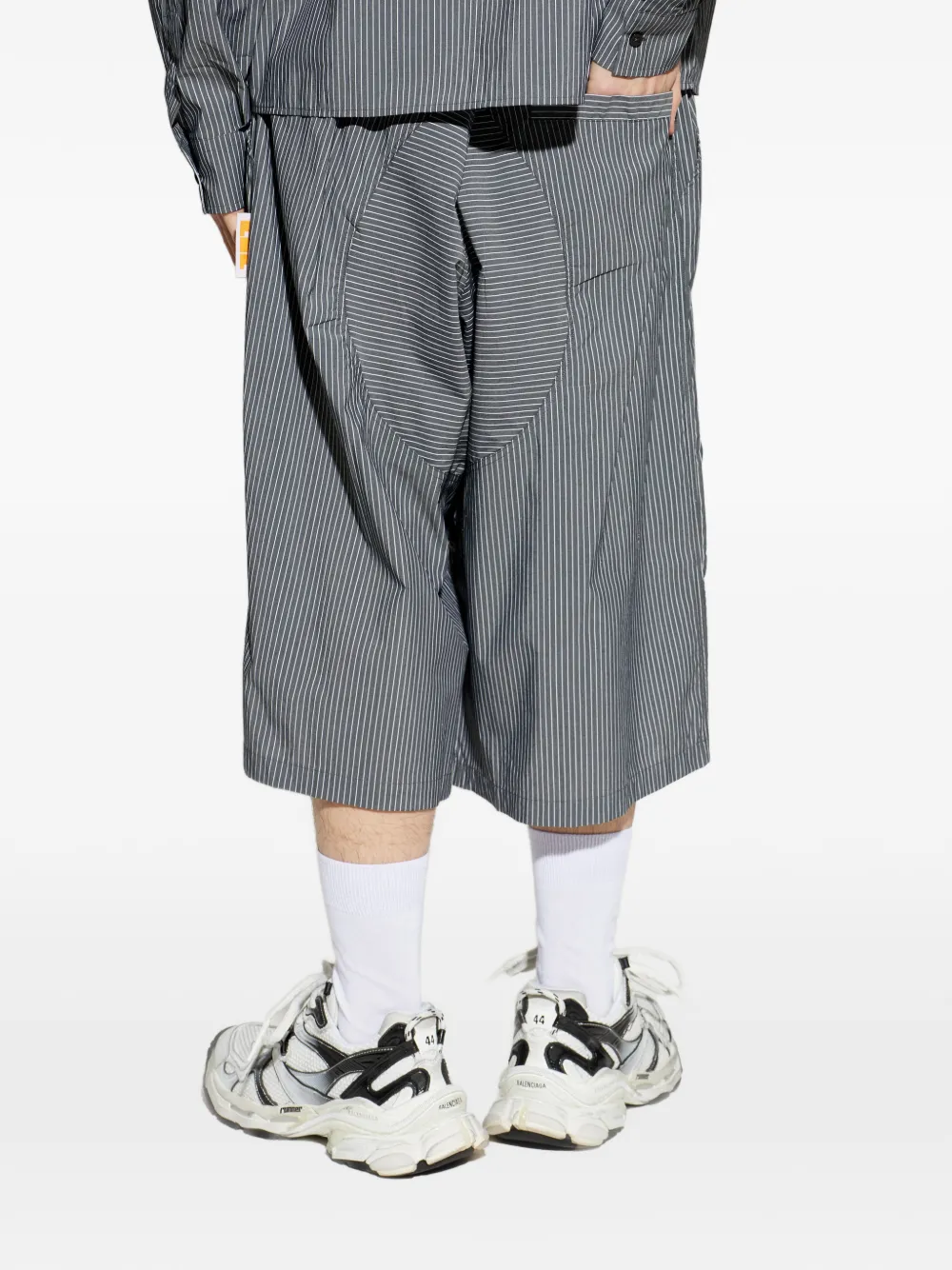  Pdf Striped Trousers - Grey 