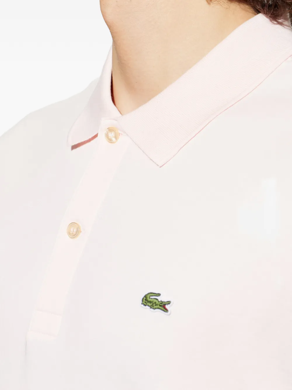 Lacoste Poloshirt met logo Roze