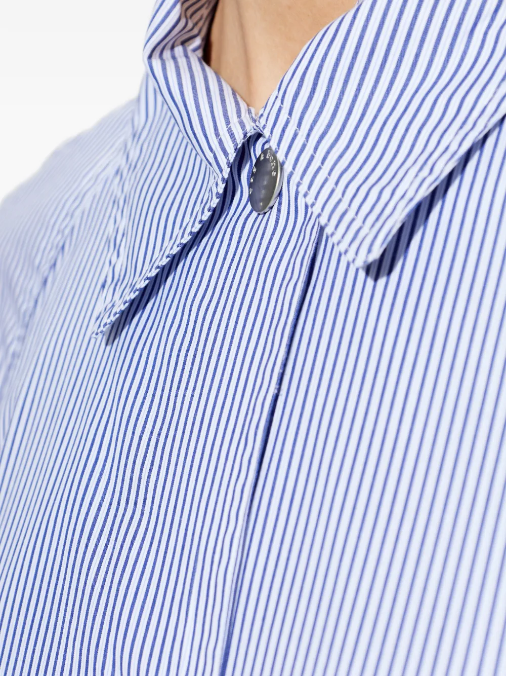 rag & bone Gestreepte jas met knopen Blauw