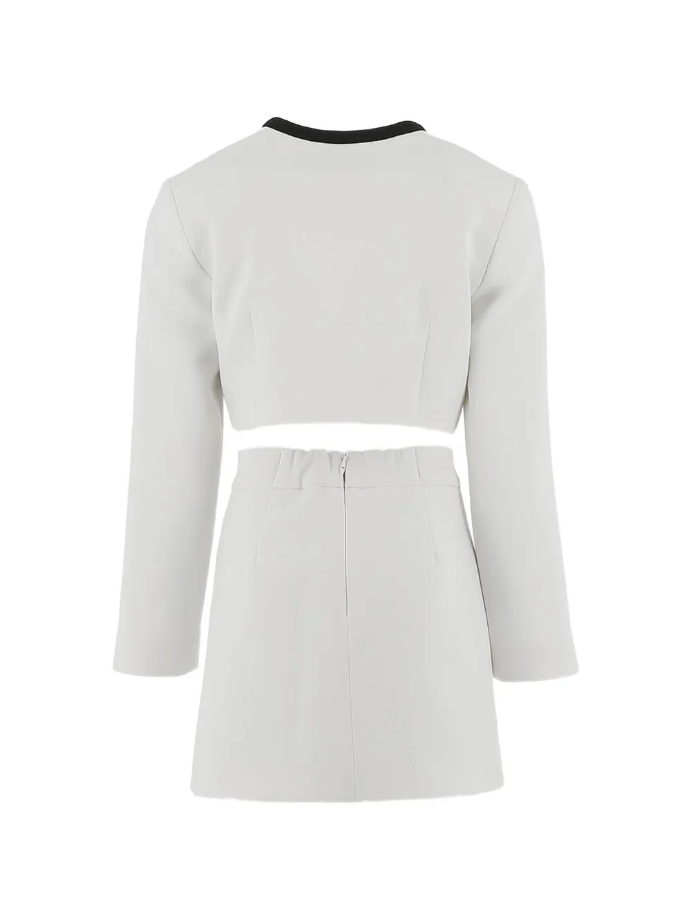 Elisabetta Franchi La Mia Bambina Rok en jack met logodetail Wit