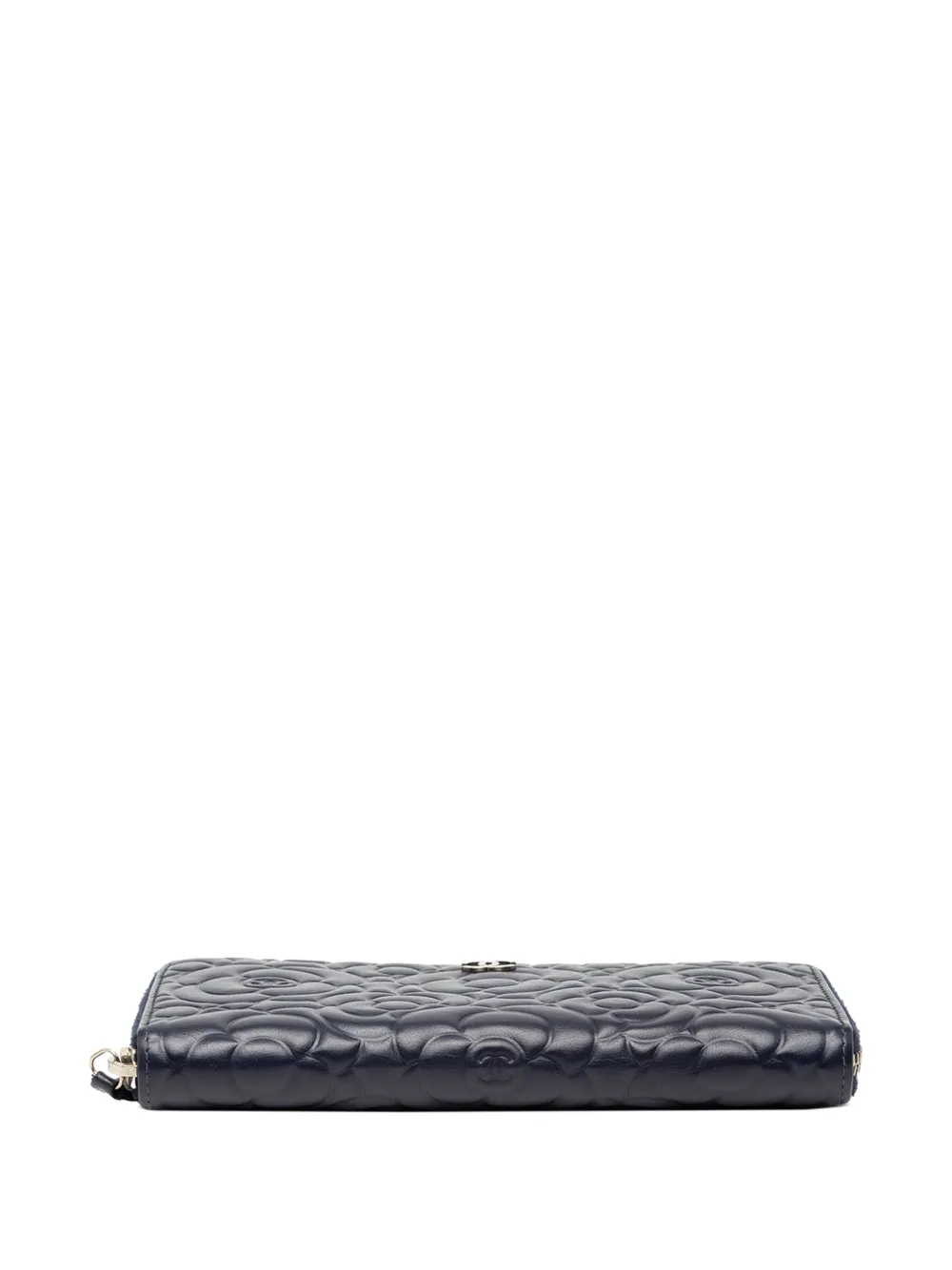2017-2018 Camellia Embossed Zip Around Wallet Long Wallets