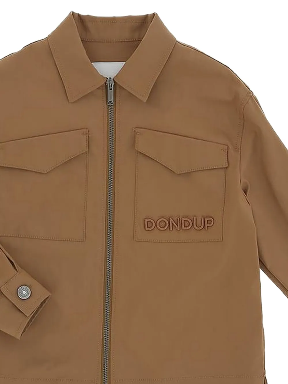  Dondup Kids Logo-lettering Jacket - Brown 