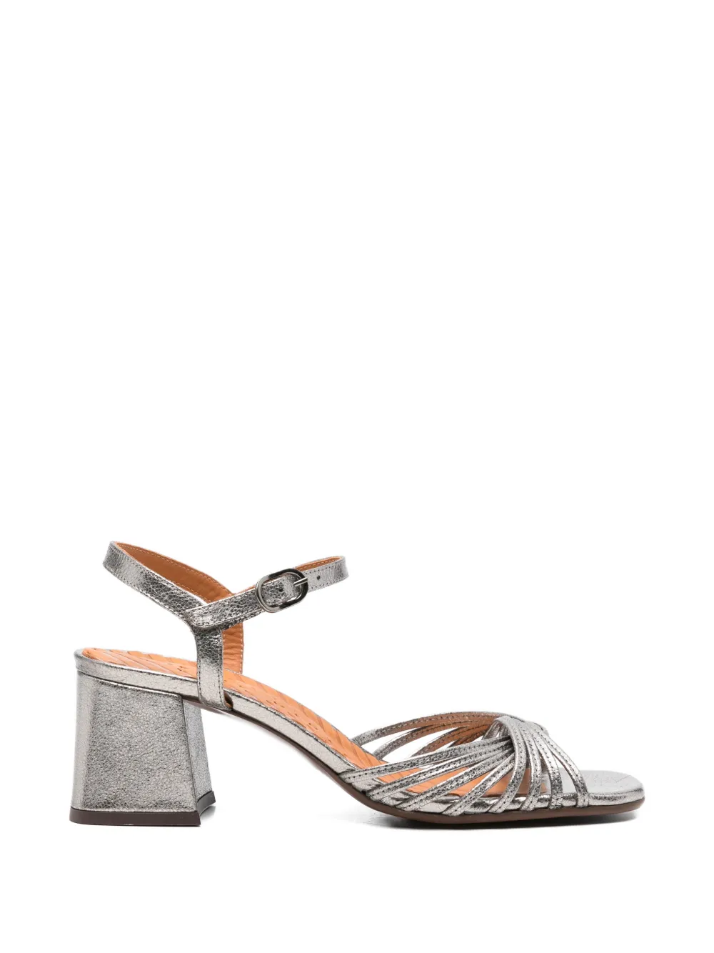 Chie Mihara Leske block-heel sandals - Argento
