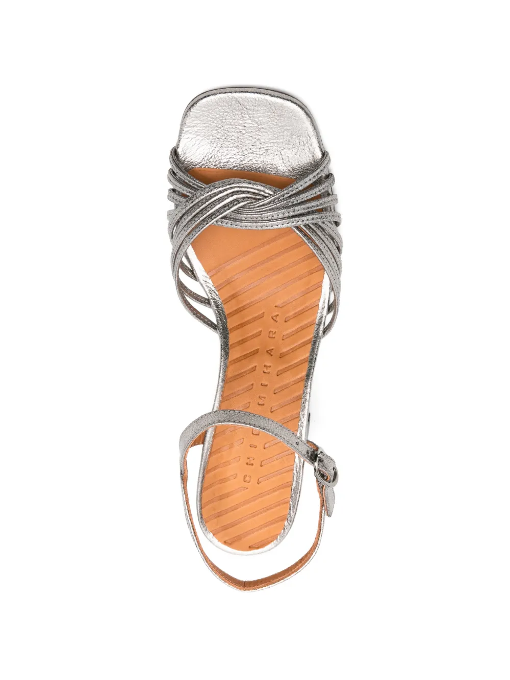 Chie Mihara Leske block-heel sandals Zilver