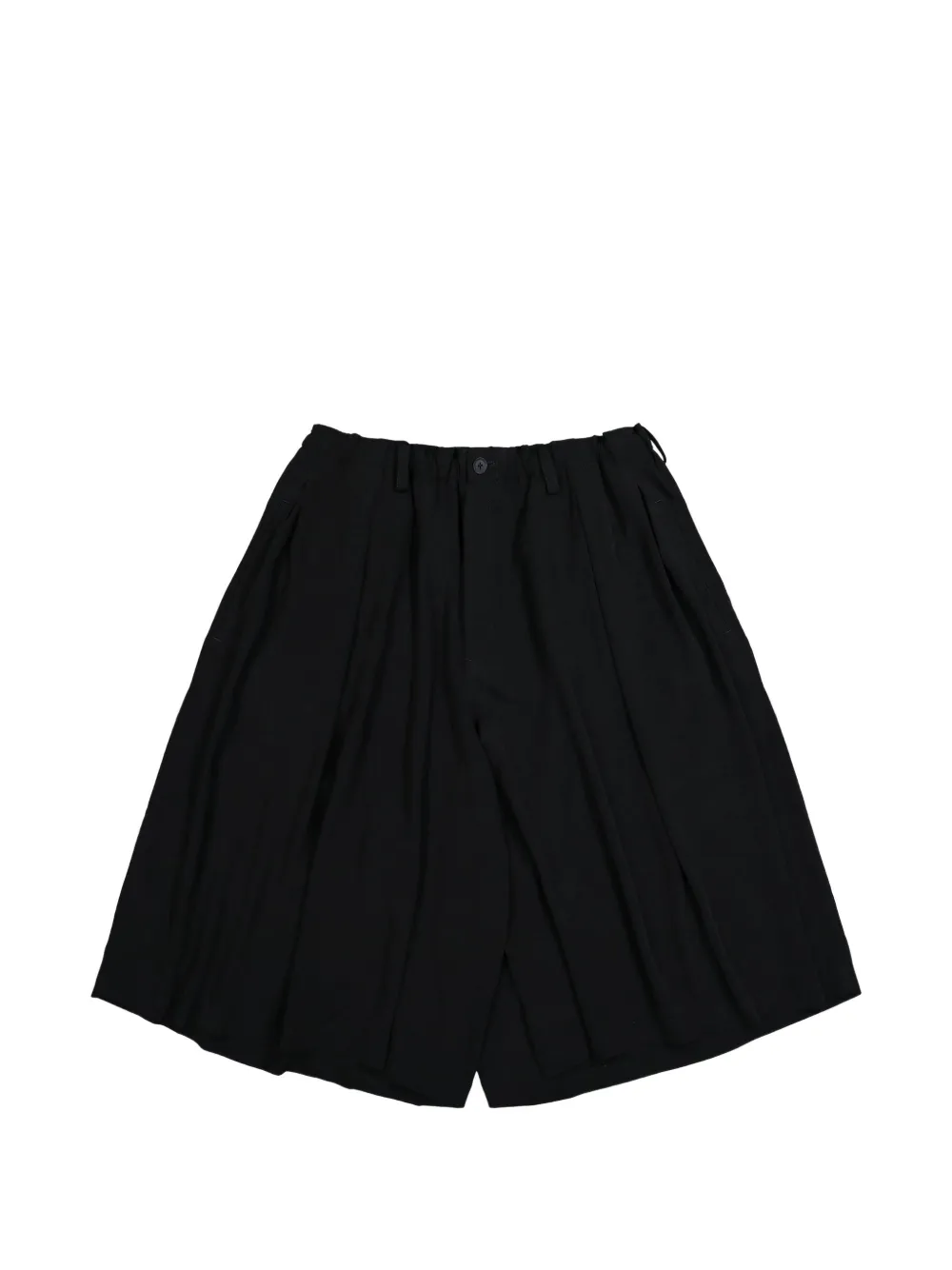Yohji Yamamoto pleated tailored shorts - Nero