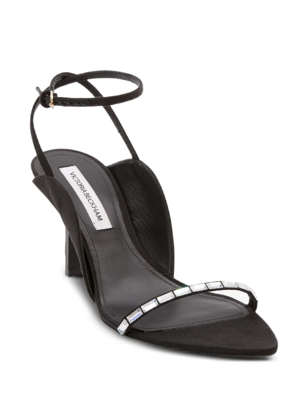 Victoria Beckham Verfraaide stiletto sandalen Zwart