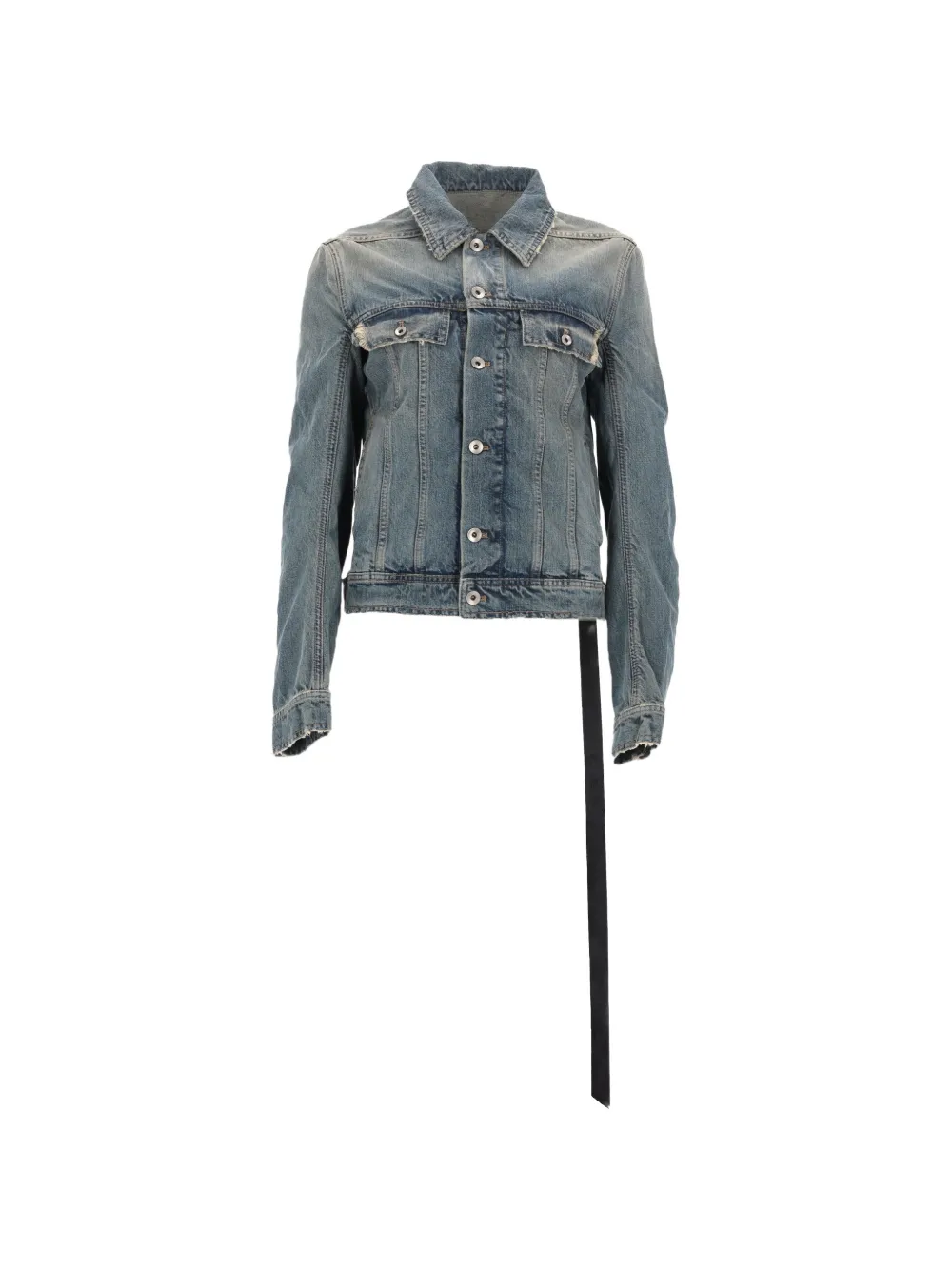 Rick Owens DRKSHDW pocket cotton denim jacket - Blu