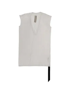 Rick Owens DRKSHDW ノースリーブ フーデッドトップ | ホワイト