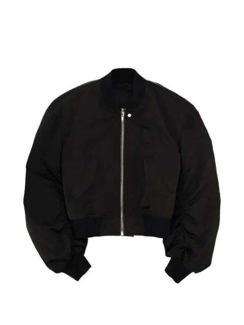 Rick Owens zip-fastenig ribbed bomber jacket