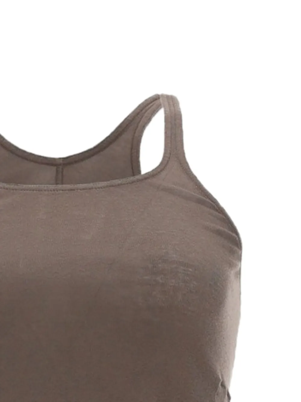 Rick Owens DRKSHDW Top met racerrug Bruin