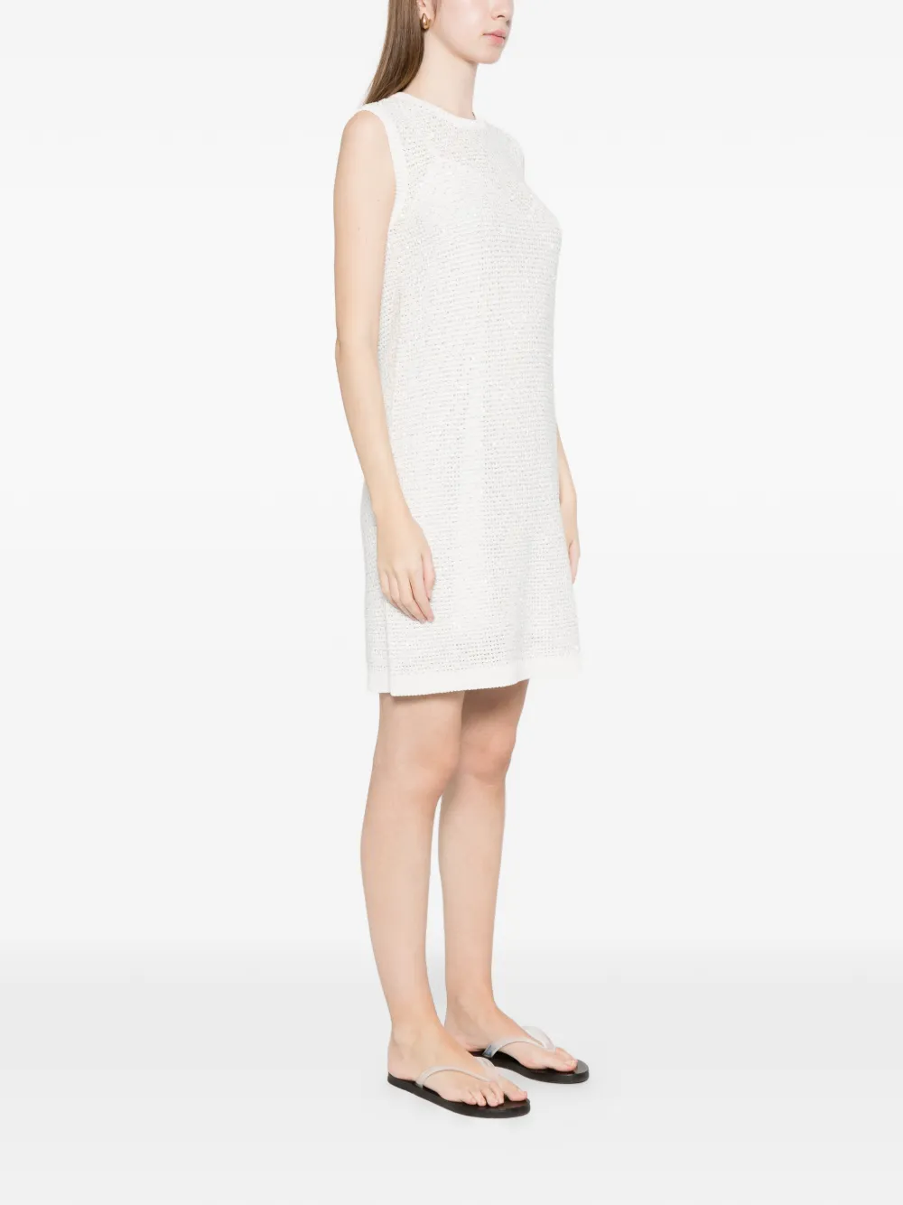 Fabiana Filippi Mouwloze jurk Wit