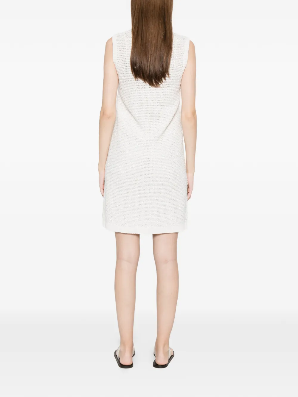 Fabiana Filippi Mouwloze jurk Wit