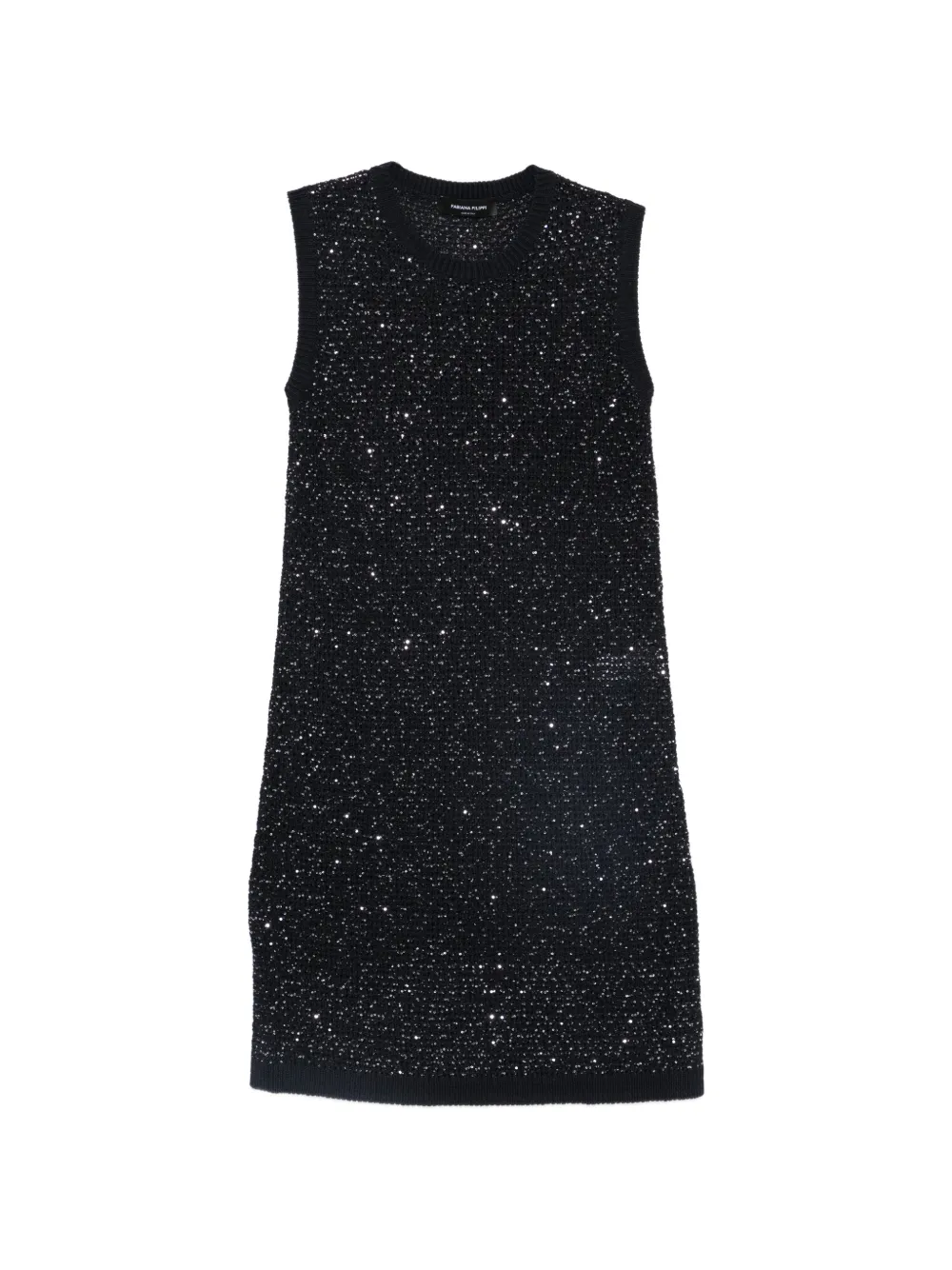 Fabiana Filippi embellished sleeveless mini dress - Blu