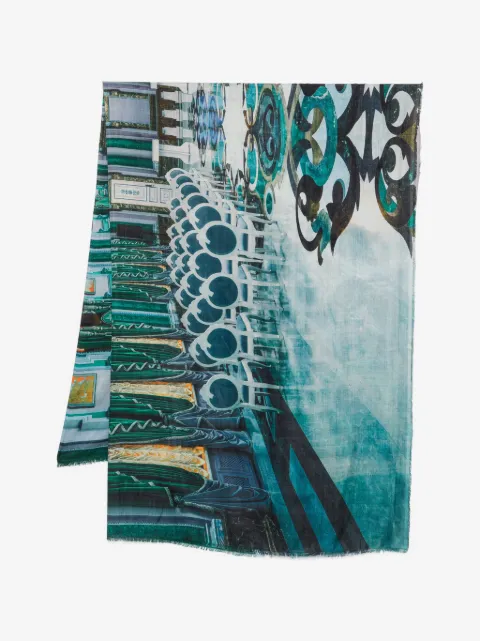 Faliero Sarti foulard à imprimé géométrique