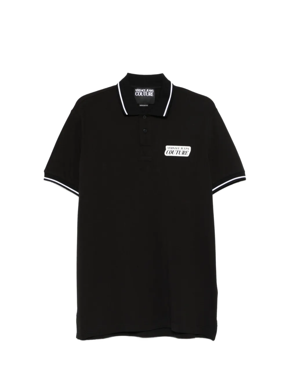 Versace Jeans Couture logo-detail polo shirt – Black