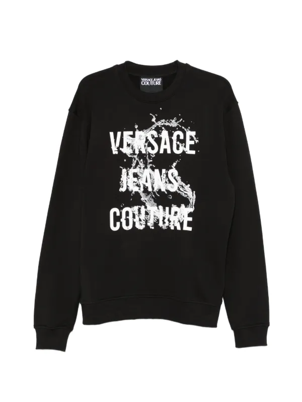 Versace Jeans Couture ロゴ スウェットシャツ | ブラック | FARFETCH JP