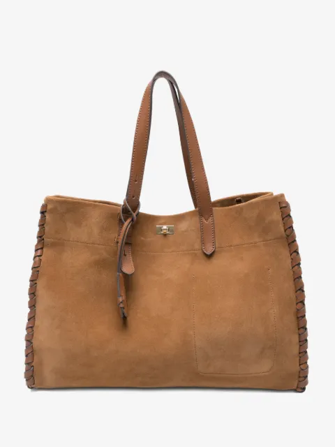 Anya Hindmarch Mortimer braided-detail leather tote bag