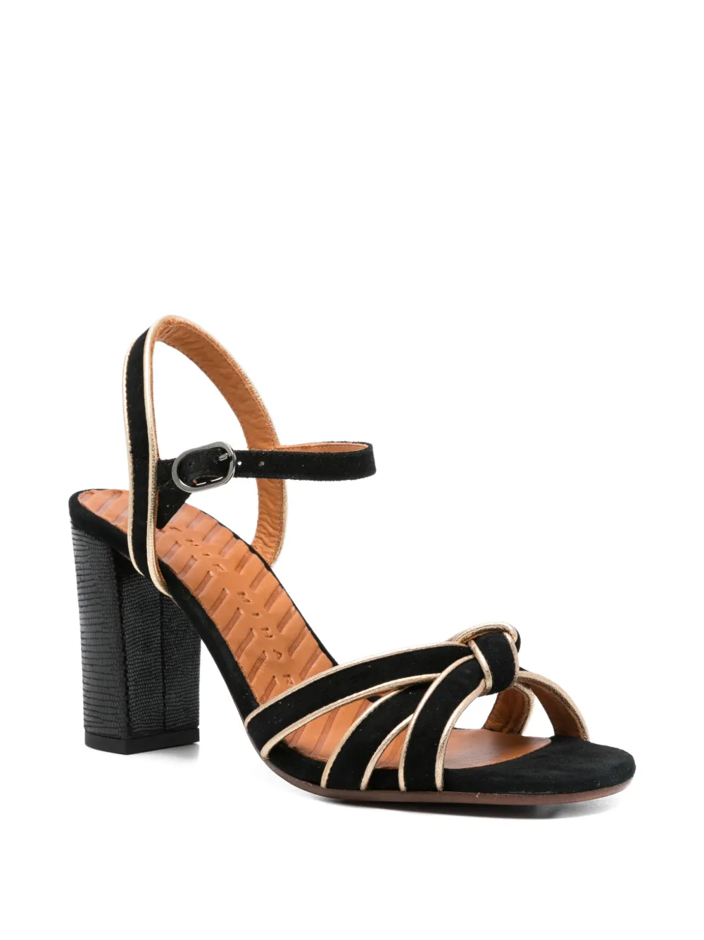 Chie Mihara Ballah knot-detail sandals Zwart
