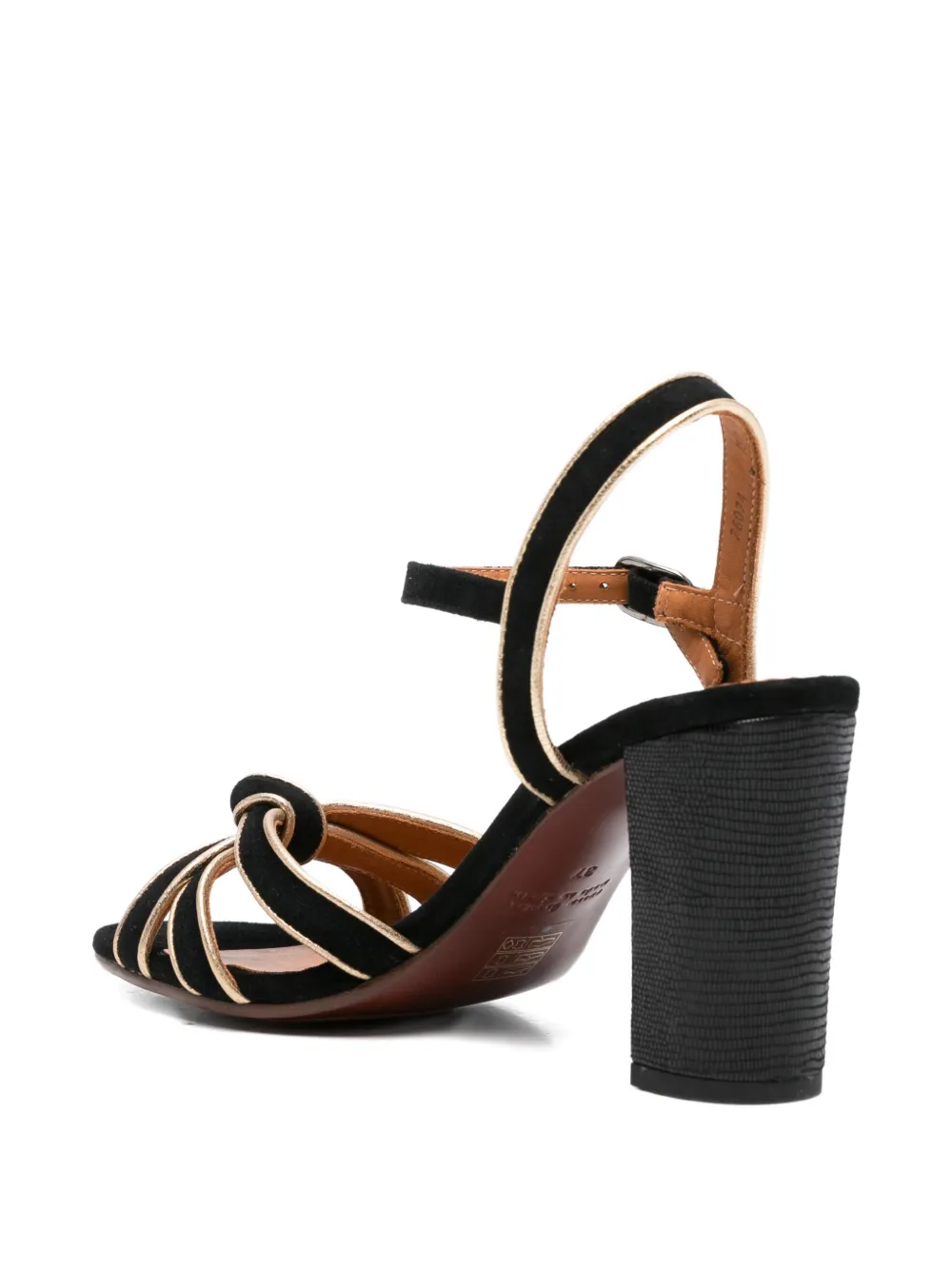 Chie Mihara Ballah knot-detail sandals Zwart