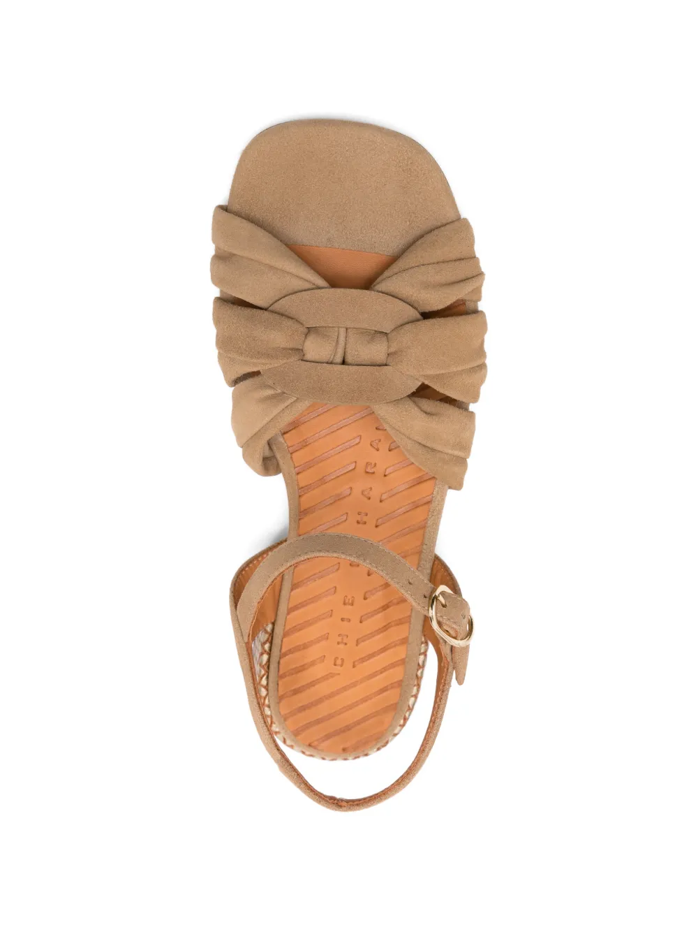 Chie Mihara Tusack knotted sandals Beige