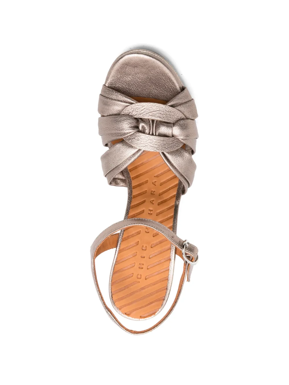 Chie Mihara ysta knotted platform sandals Goud